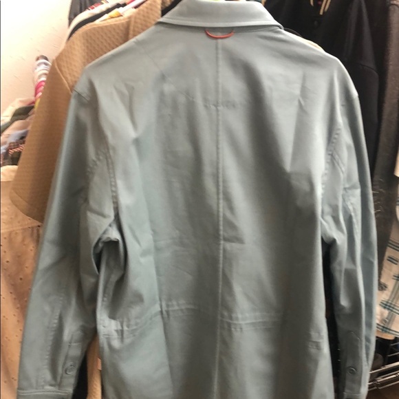 SEALSKINZ Blue Lightweight Water Resistant Shirt Jacket with Collar - Picture 6 of 6